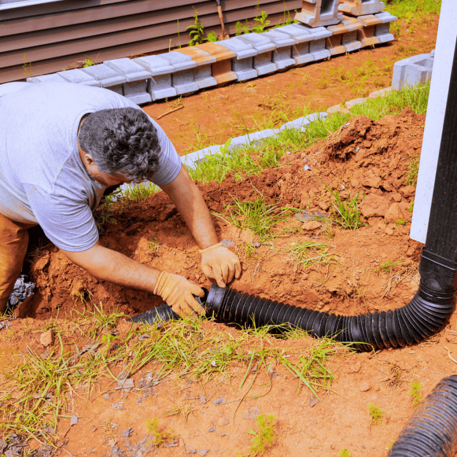 Metro Detroit basement foundation waterproofing and backyard drainage